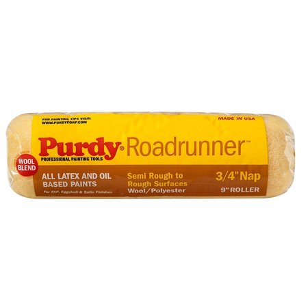 PURDY Roadrunner Polyester 9 in. W X 3/4 in. Regular Paint Roller Cover 144654094